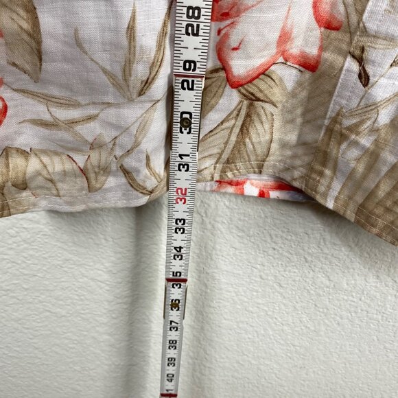 Tommy Bahama Womens Two Palms Ruffle Linen Shift Dress Multicolor Tropical Sz XS - Picture 16 of 16